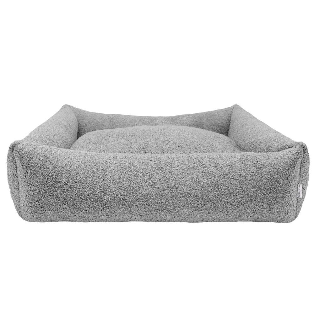 Calming Boucle Harmony Dog Bed in Harmony Grey Chelsea Dogs