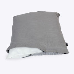 Rustic Stripes Grey Deep Duvet Dog Bed by Danish Design